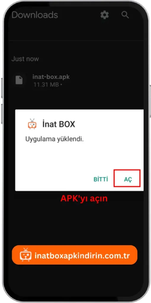 Inat Box APK'sını açın