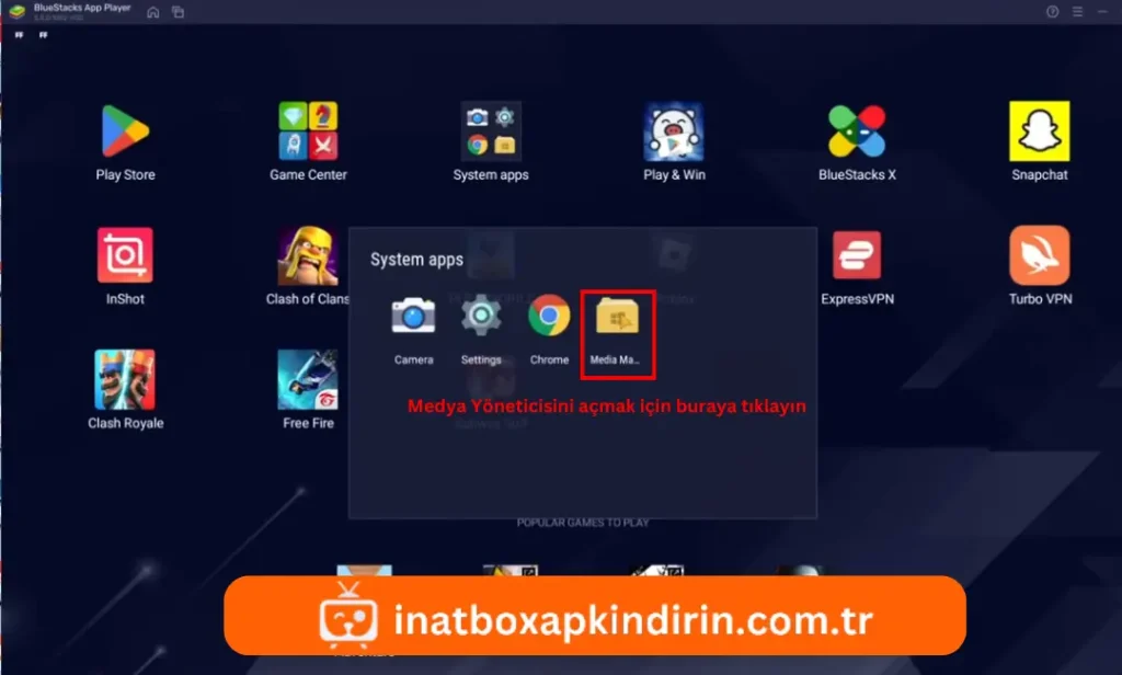 Medya Yöneticisini aç