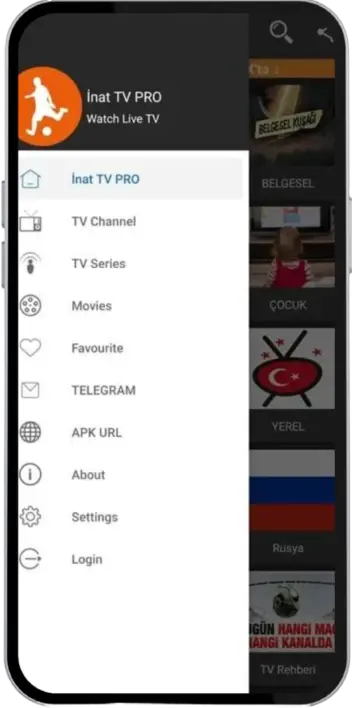 İnat TV Pro APK (v22.9 Son Sürüm) İndir – En Sevdiğin Şovları Hemen İzle 3 Inat TV APK